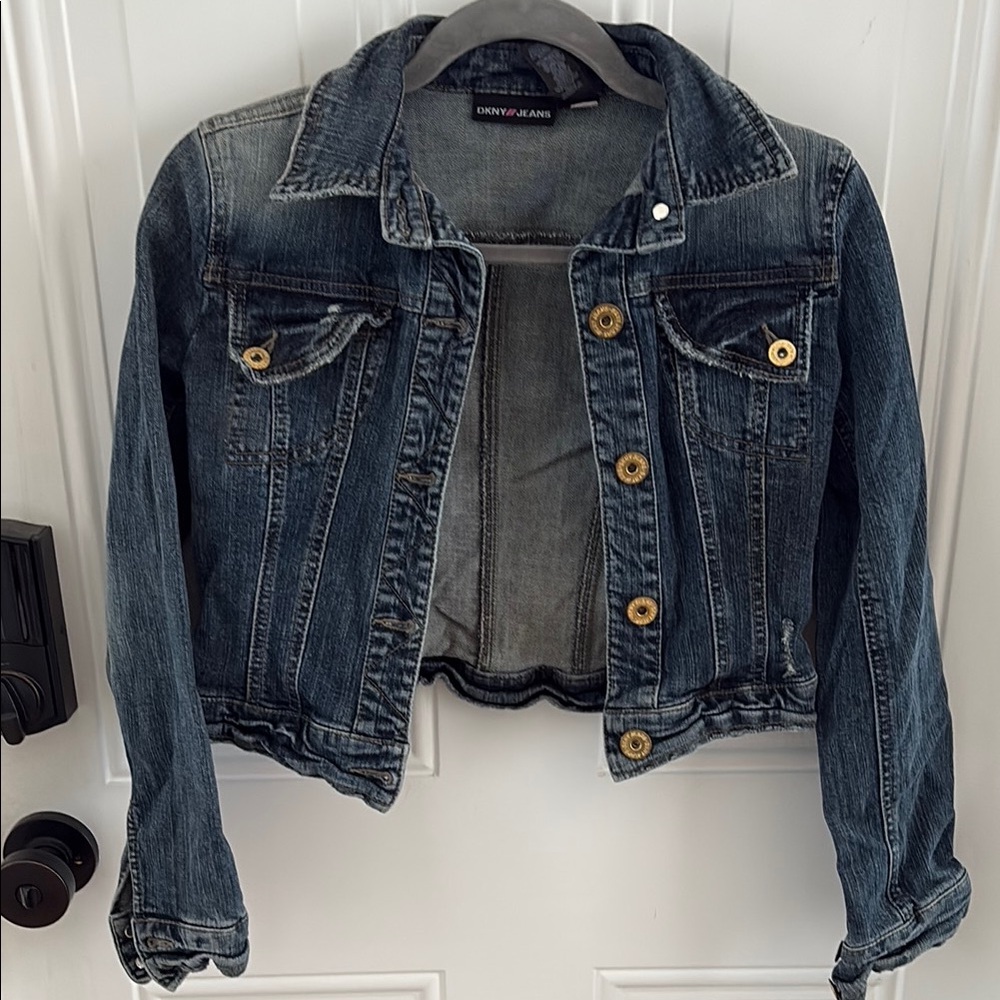 Dkny Women's Blue Denim Jacket